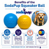 Soda Pup Squeak Ball
