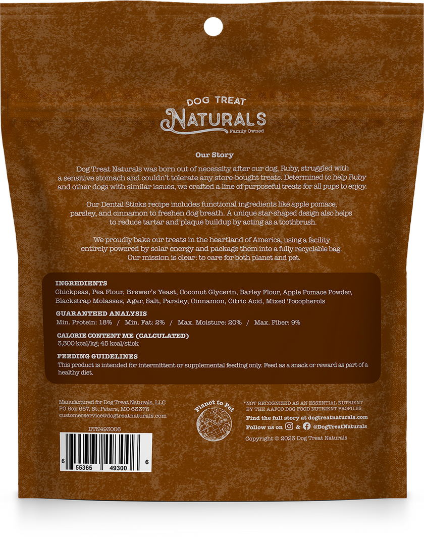 Chickpea & Cinnamon Dental Chew – Muttley & Me