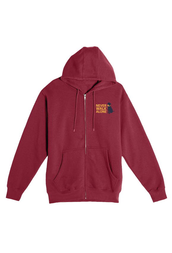Never Walk Alone Zip Up Hoodie