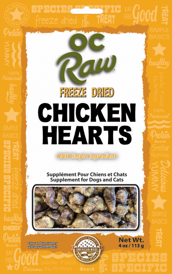 Freeze Dried Chicken Hearts