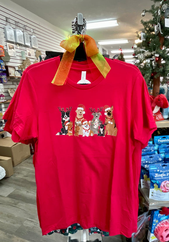 Holiday Lights Dog T-Shirt