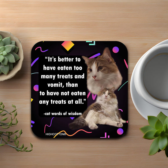 Eaten Too Many Treats Coaster