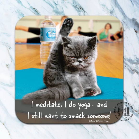 I Meditate Coaster