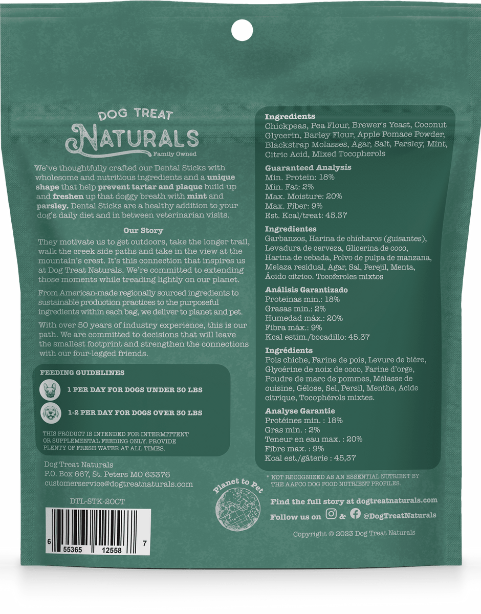 Chickpea & Mint Dental Chew – Muttley & Me