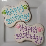 Birthday Bone Cookie Bagged