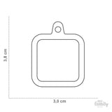 Square Black/Black Hush Tag