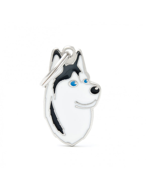 Black & White Siberian Husky