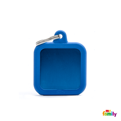 Blue Square Hush Tag