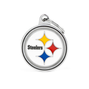 Pittsburgh Steelers, NFL Football Dog & Cat ID Tag, Large, Quick-Tag