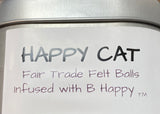 Happy Cat Felt Balls
