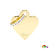 SMALL HEART CHROMED BRASS