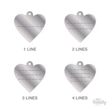 SMALL HEART ALUMINUM RED